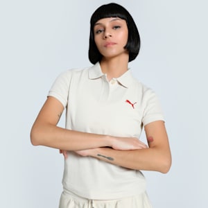 PREMIUM Women's Slim Fit Polo, Alpine Snow, extralarge-IND