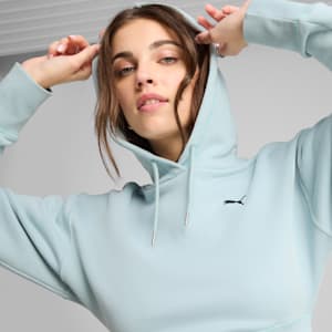Sudadera relajada y estampada con capucha para mujer Premium Essentials, Modern Mint, extralarge