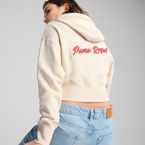 Sudadera relajada y estampada con capucha para mujer Premium Essentials, Alpine Snow, extralarge