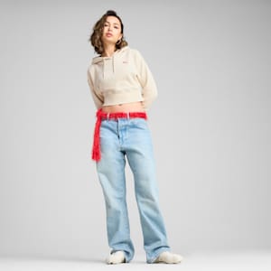 Sudadera relajada y estampada con capucha para mujer Premium Essentials, Alpine Snow, extralarge