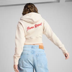 Sudadera relajada y estampada con capucha para mujer Premium Essentials, Alpine Snow, extralarge