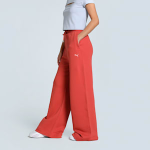 PREMIUM Women's Relaxed Fit Sweat Pants, Red Fire, extralarge-IND