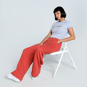 PREMIUM Women's Relaxed Fit Sweat Pants, Red Fire, extralarge-IND