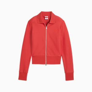 Premium Essentials Women's Knitted Cardigan, Red Fire, extralarge