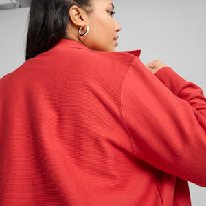 Premium Essentials Women's Knitted Cardigan, Red Fire, extralarge