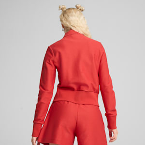 Premium Essentials Women's Knitted Cardigan, Red Fire, extralarge