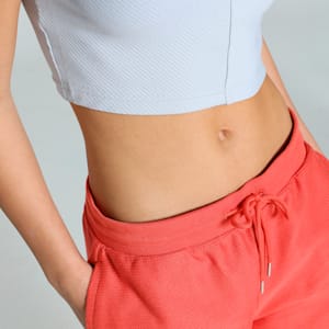 PREMIUM Women's A-Line Jacquard 4'' Shorts, Red Fire, extralarge-IND