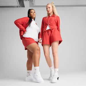 Shorts de 4 de jacquard para mujer Premium Essentials A-Line, Red Fire, extralarge