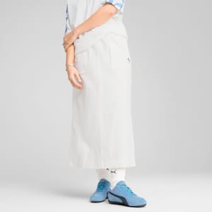 FUTURE..ARCHIVE Women's Zip-Off Woven Maxi Skirt, PUMA White, extralarge-IND