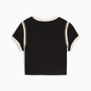 Playera corta FUTURE.PUMA.ARCHIVE para mujer, PUMA Black-Alpine Snow, extralarge