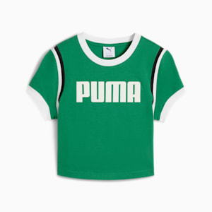 Playera corta FUTURE.PUMA.ARCHIVE para mujer, Archive Green, extralarge