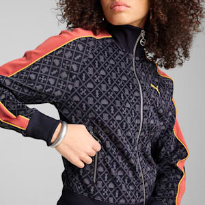 Road To Unity Women's Printed Track Jacket, New Navy-AOP, extralarge-IND