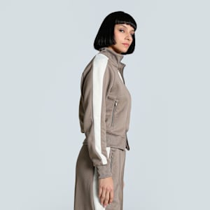 T7 ALWAYS ON Women's Short Track Jacket, Totally Taupe, extralarge-IND