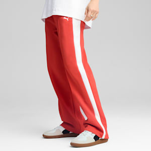 Pants rectos T7 ALWAYS ON para mujer, Red Fire, extralarge