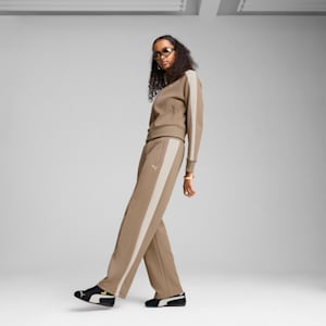 Pants rectos T7 ALWAYS ON para mujer, Totally Taupe, extralarge