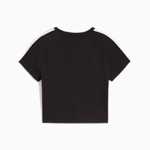 T7 Women's Slim Fit Crop Tee, PUMA Black, extralarge-IND