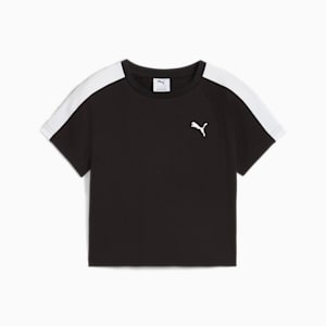 Playera corta T7 para mujer, PUMA Black, extralarge
