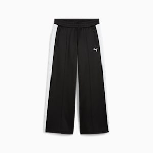 Pants anchos T7 para mujer, PUMA Black, extralarge