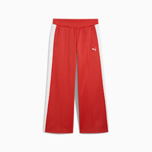 Pants anchos T7 para mujer, Red Fire, extralarge