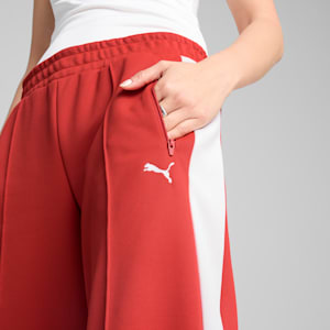 Pants anchos T7 para mujer, Red Fire, extralarge