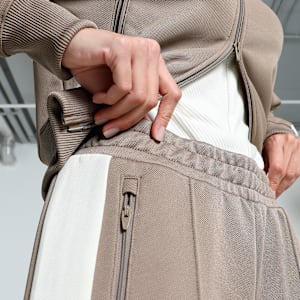 T7 Low Rise Women's Track Pants, Totally Taupe, extralarge-IND