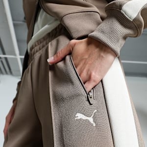 T7 Low Rise Women's Track Pants, Totally Taupe, extralarge-IND
