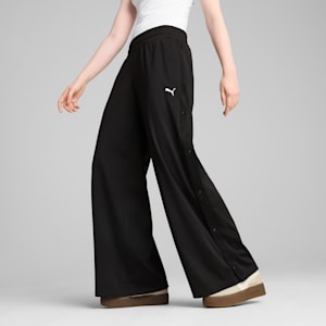 Pantalones WARDROBE Essentials Popper para mujer, PUMA Black, extralarge