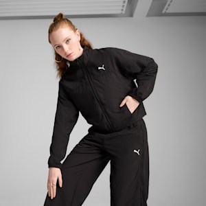 Chamarra oversize DARE TO Zip-Off para mujer, PUMA Black, extralarge