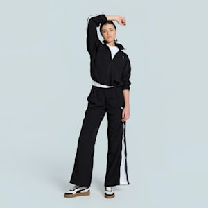 DARE TO Women's Oversized Zip-Off Woven Jacket, PUMA Black, extralarge-IND