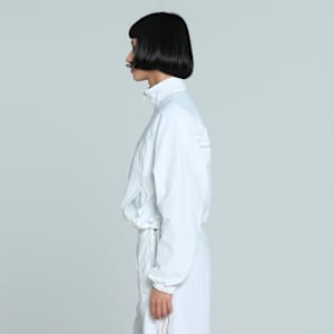 DARE TO Women's Oversized Zip-Off Woven Jacket, PUMA White, extralarge-IND