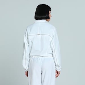 DARE TO Women's Oversized Zip-Off Woven Jacket, PUMA White, extralarge-IND