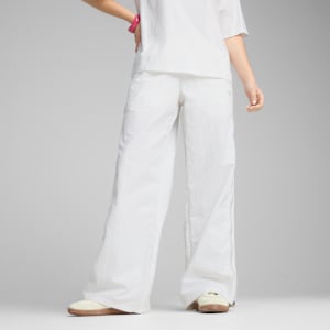Pantalones de punto con cremallera estilo relajado DARE TO para mujer, PUMA White, extralarge