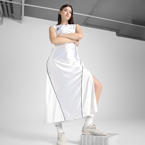 DARE TO Women's Relaxed Jer-SHE Dress, PUMA White, extralarge-IND