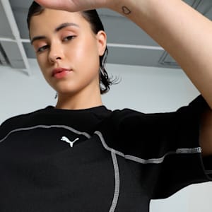 DARE TO Women's Oversized Tee, PUMA Black, extralarge-IND