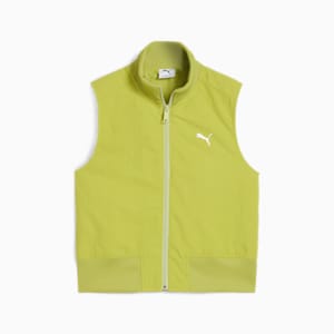 DARE TO Women's Full-Zip Woven Vest, Sea Kelp, extralarge