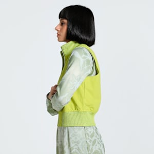 DARE TO Women's Full-Zip Slim Fit Woven Vest, Sea Kelp, extralarge-IND