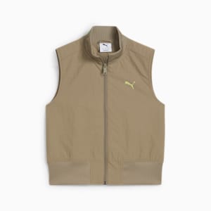 DARE TO Women's Full-Zip Woven Vest, Velvet Moss, extralarge