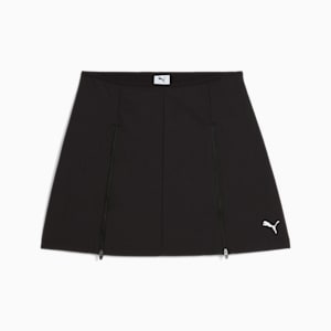 Falda tejida con cremallera DARE TO para mujer, PUMA Black, extralarge