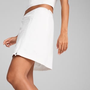 Falda tejida con cremallera DARE TO para mujer, PUMA White, extralarge