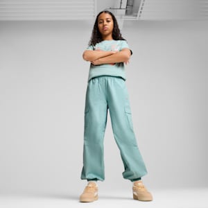 BUTTERFLY VIBE Youth Relaxed Fit Cargo Pants, Modern Mint, extralarge-IND