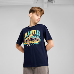 Big Kids' Graphics Tee III, New Navy, extralarge