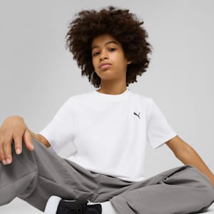 Wardrobe Essentials Big Kids' Tee, PUMA White, extralarge