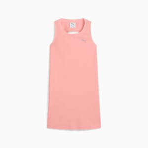 BUTTERFLY VIBE Big Kids' Ribbed Tank Dress, Pink Fruit, extralarge