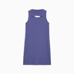 BUTTERFLY VIBE Big Kids' Ribbed Tank Dress, Blue Crystal, extralarge