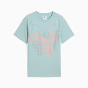 BUTTERFLY VIBE Big Kids' Logo Tee, Modern Mint, extralarge