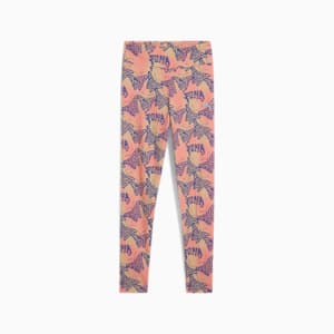 BUTTERFLY VIBE Big Kids' High Waist Leggings, Blue Crystal, extralarge