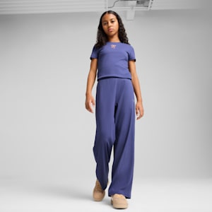 Pants Butterfly Vibe Rib para adolescentes, Blue Crystal, extralarge