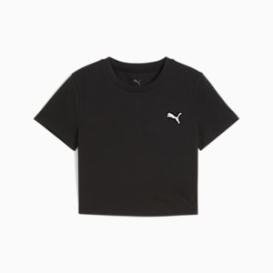Wardrobe Essentials Baby Tee Youth, PUMA Black, extralarge-GBR