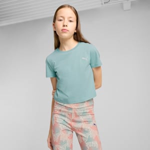 Playera para niños grandes Wardrobe Essentials, Modern Mint, extralarge