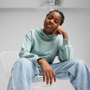 Sudadera WARDROBE Essentials para adolescentes, Modern Mint, extralarge